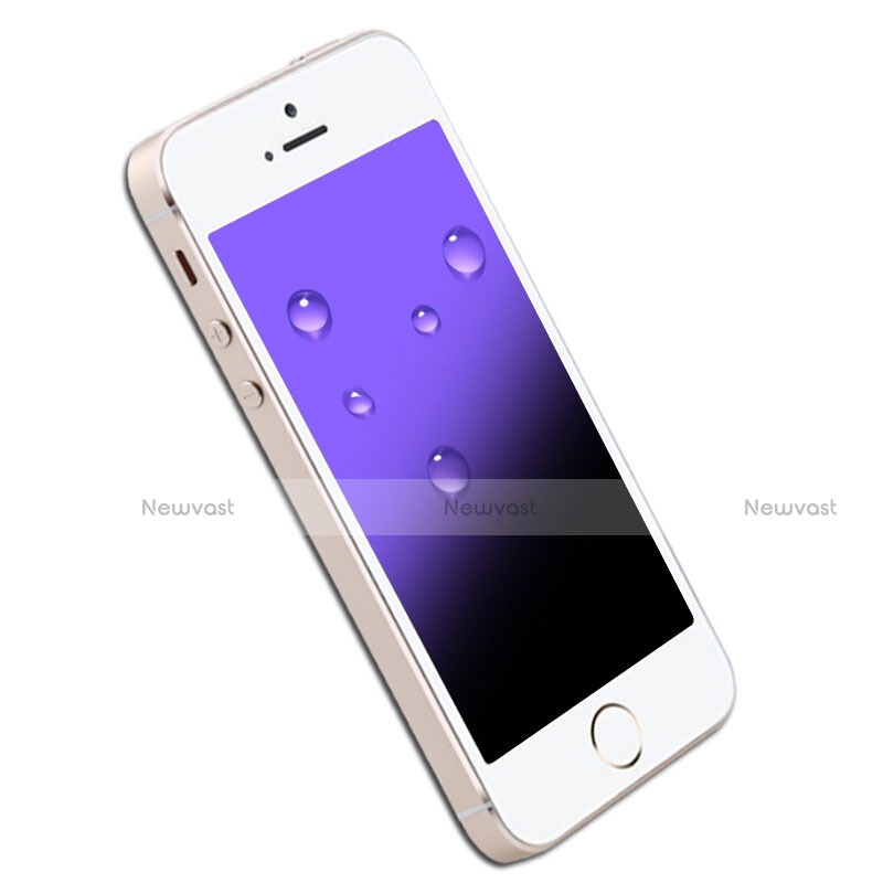 Tempered Glass Anti Blue Light Screen Protector Film B04 for Apple iPhone 5 Blue