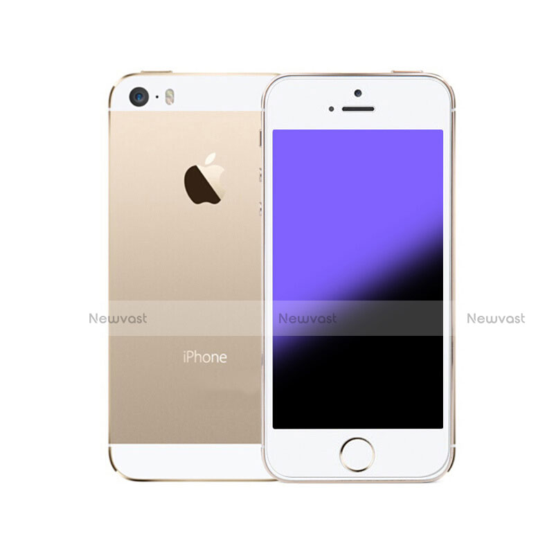 Tempered Glass Anti Blue Light Screen Protector Film B04 for Apple iPhone 5 Blue