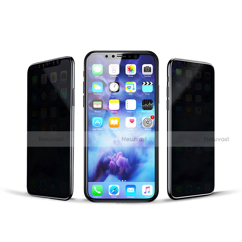 Tempered Glass Anti-Spy Screen Protector Film for Apple iPhone Xs Max Clear