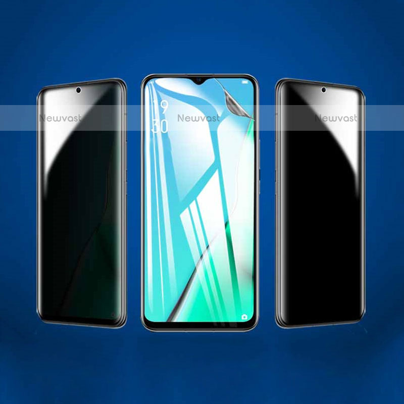 Tempered Glass Anti-Spy Screen Protector Film for Oppo A55 5G Clear