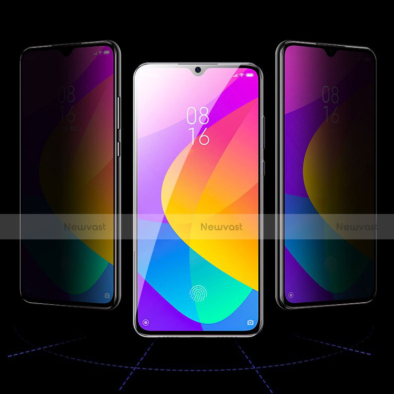 Tempered Glass Anti-Spy Screen Protector Film for Xiaomi CC9e Clear