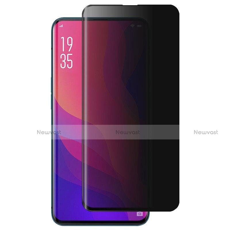 Tempered Glass Anti-Spy Screen Protector Film M01 for Oppo Find X Clear