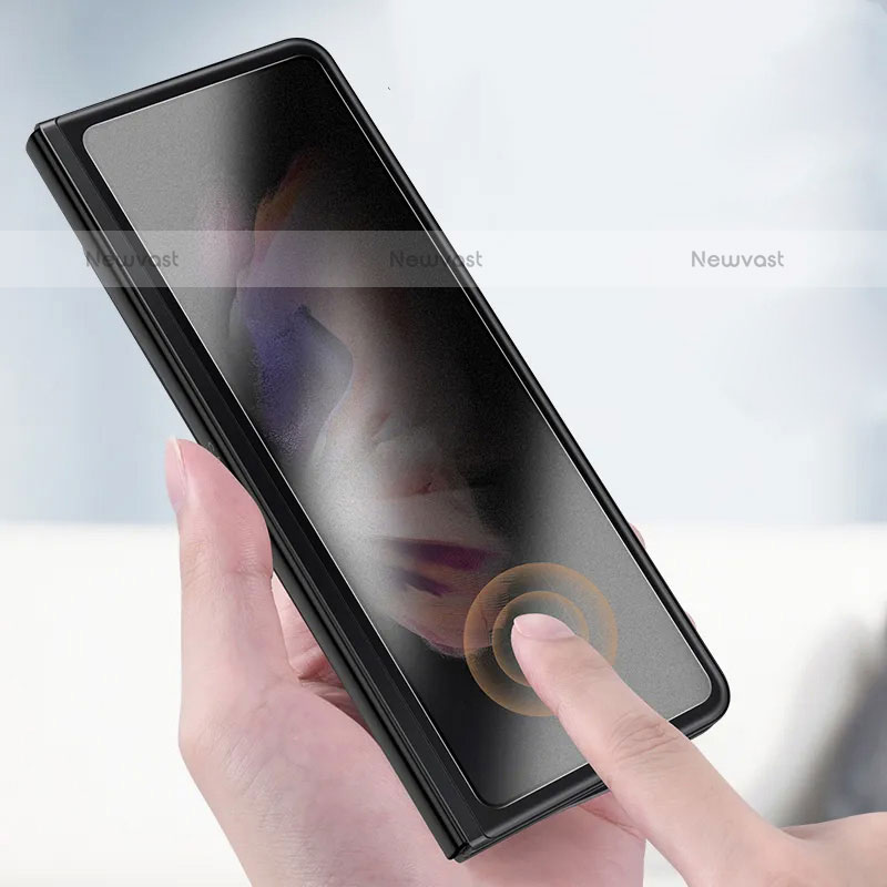 Tempered Glass Anti-Spy Screen Protector Film S01 for Samsung Galaxy Z Fold3 5G Clear