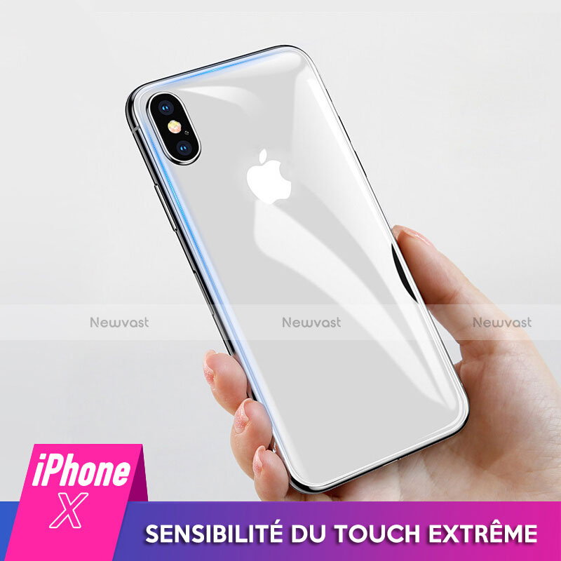 Tempered Glass Back Protector Film B02 for Apple iPhone Xs White