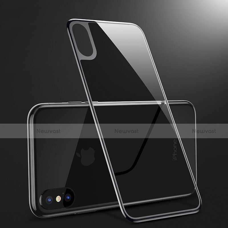 Tempered Glass Back Protector Film B09 for Apple iPhone Xs Black