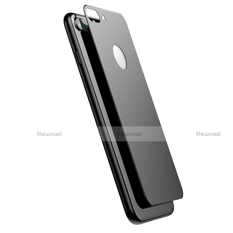 Tempered Glass Back Protector Film for Apple iPhone 7 Plus Black