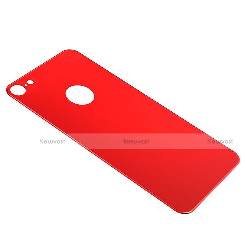 Tempered Glass Back Protector Film for Apple iPhone 8 Red