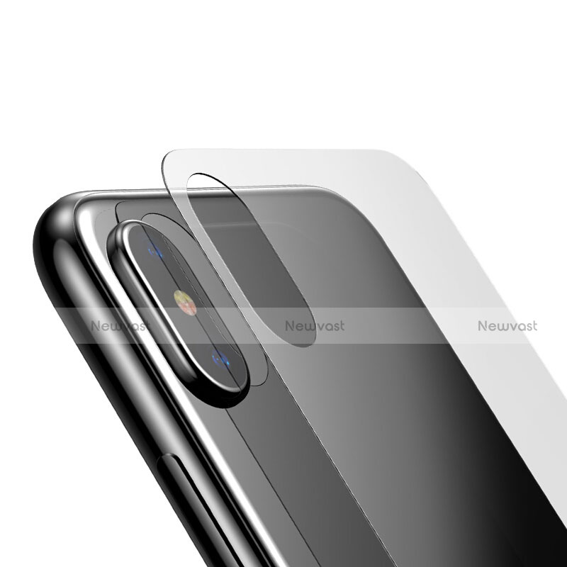 Tempered Glass Back Protector Film for Apple iPhone Xs Clear