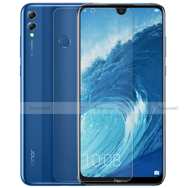 Tempered Glass Screen Protector Front and Back Film for Huawei Honor 8X Max Clear