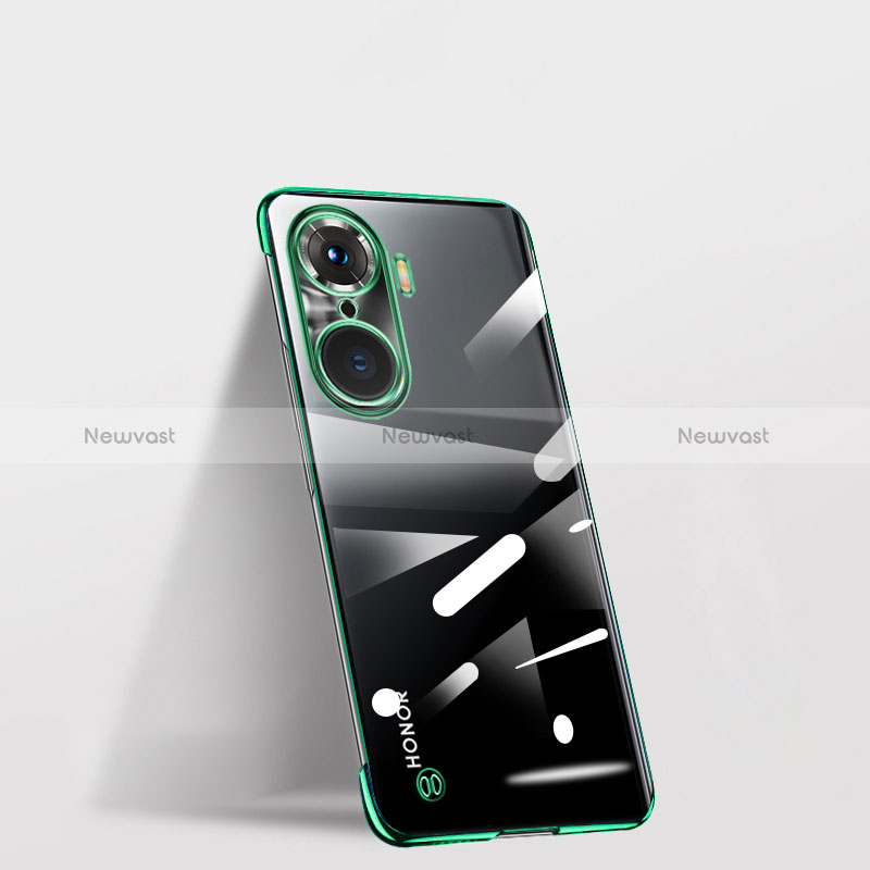 Transparent Crystal Frameless Hard Case Back Cover for Huawei Honor 60 Pro 5G Green