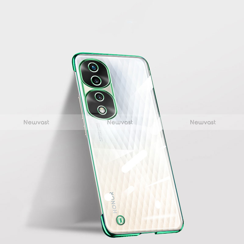 Transparent Crystal Frameless Hard Case Back Cover for Huawei Honor 70 Pro 5G Green