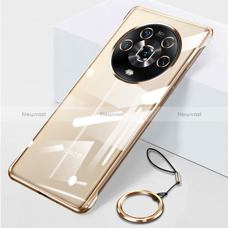 Transparent Crystal Frameless Hard Case Back Cover for Huawei Honor Magic4 5G Gold