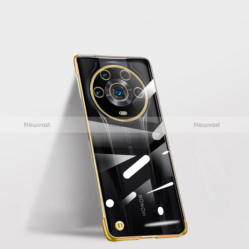 Transparent Crystal Frameless Hard Case Back Cover for Huawei Honor Magic4 Ultimate 5G Gold