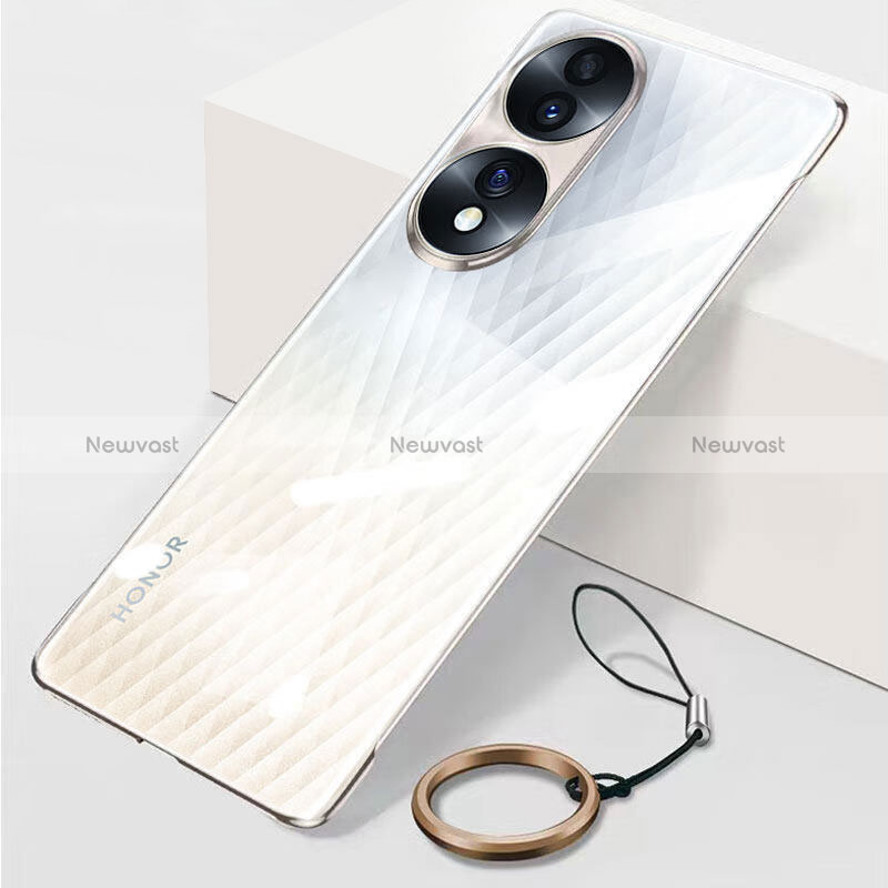 Transparent Crystal Frameless Hard Case Back Cover for Huawei Honor X7b