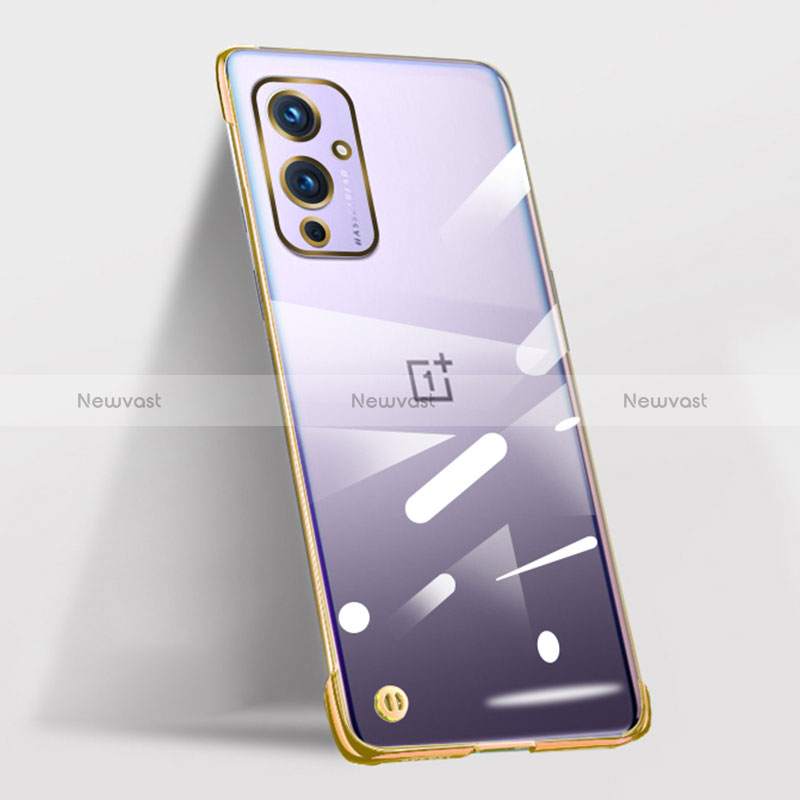 Transparent Crystal Frameless Hard Case Back Cover for OnePlus 9 5G