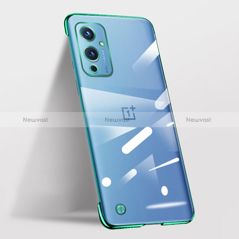 Transparent Crystal Frameless Hard Case Back Cover for OnePlus 9 5G Green