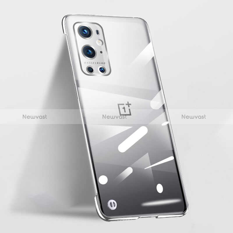 Transparent Crystal Frameless Hard Case Back Cover for OnePlus 9 Pro 5G