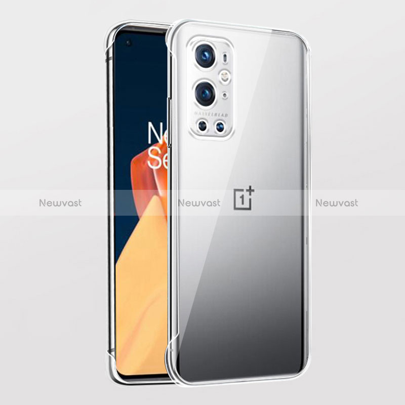 Transparent Crystal Frameless Hard Case Back Cover for OnePlus 9 Pro 5G