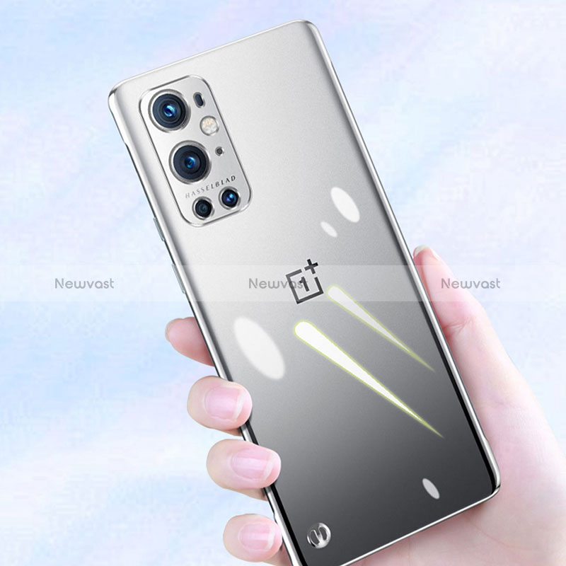 Transparent Crystal Frameless Hard Case Back Cover for OnePlus 9 Pro 5G