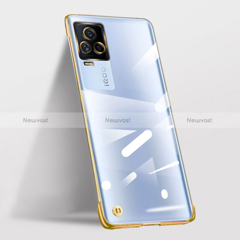 Transparent Crystal Frameless Hard Case Back Cover for Vivo iQOO 7 5G