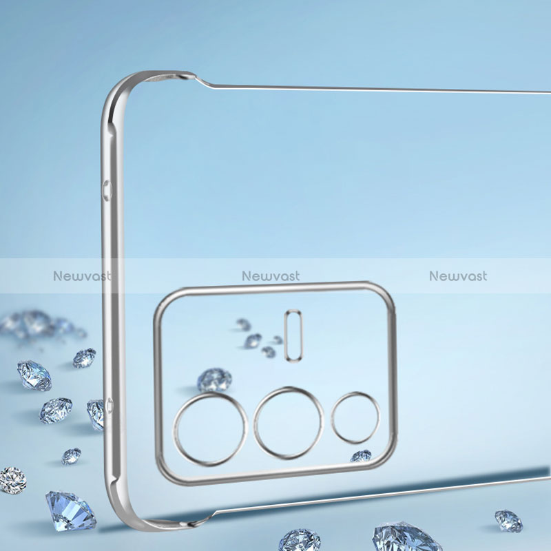Transparent Crystal Frameless Hard Case Back Cover for Vivo V23 Pro 5G
