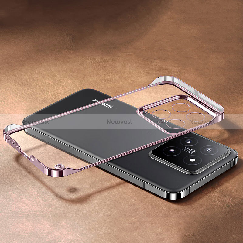 Transparent Crystal Frameless Hard Case Back Cover for Xiaomi Mi 14 5G