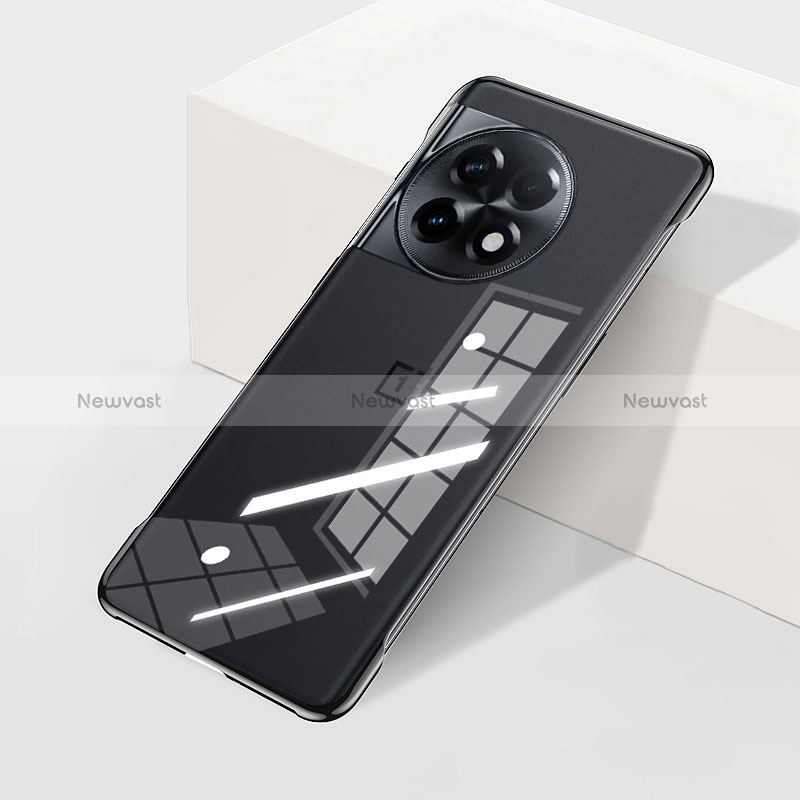 Transparent Crystal Frameless Hard Case Back Cover H01 for OnePlus 11R 5G