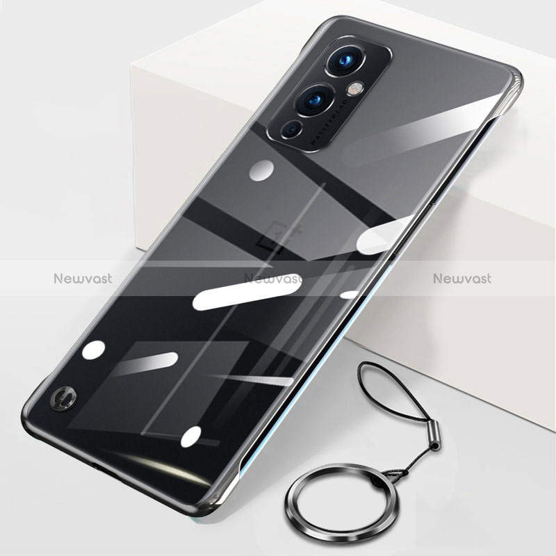 Transparent Crystal Frameless Hard Case Back Cover H01 for OnePlus 9 5G