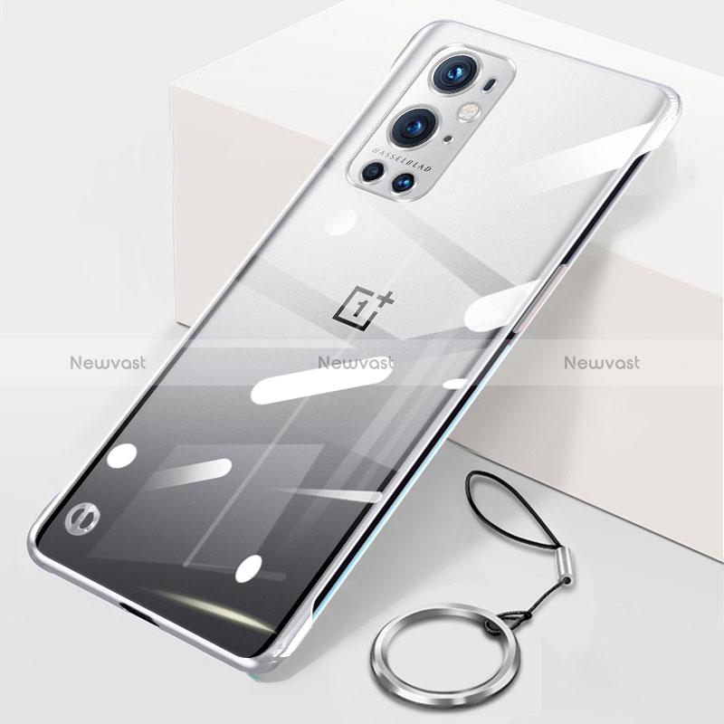 Transparent Crystal Frameless Hard Case Back Cover H01 for OnePlus 9 Pro 5G