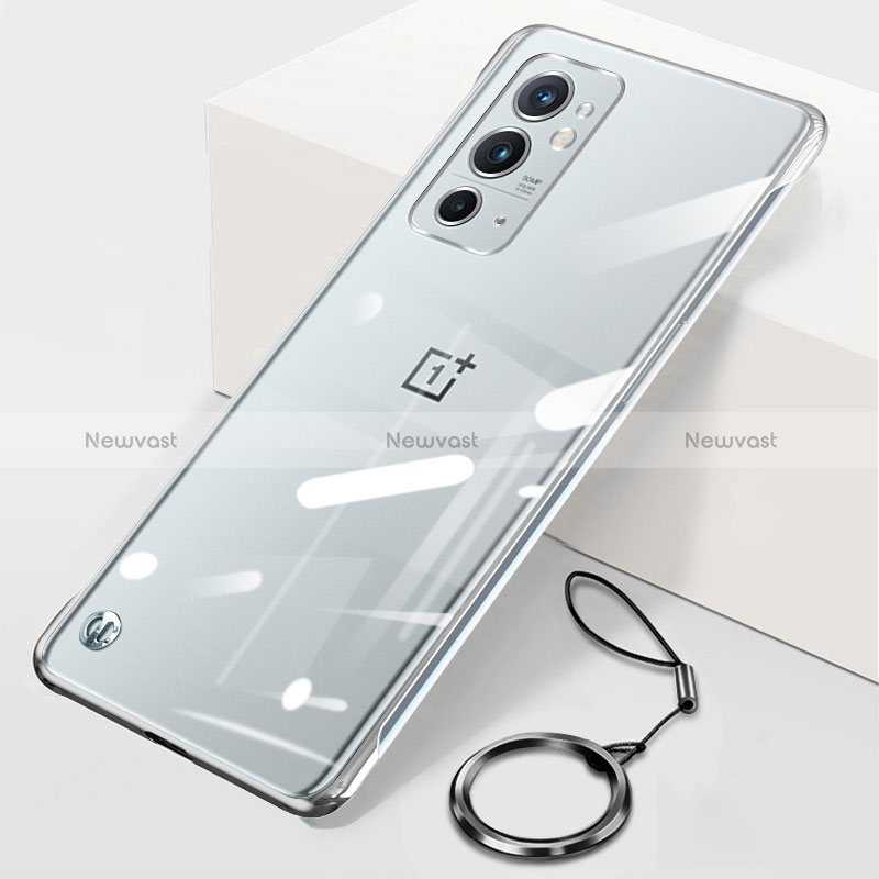 Transparent Crystal Frameless Hard Case Back Cover H01 for OnePlus 9RT 5G