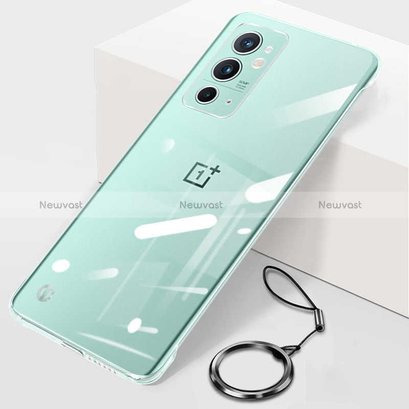 Transparent Crystal Frameless Hard Case Back Cover H01 for OnePlus 9RT 5G