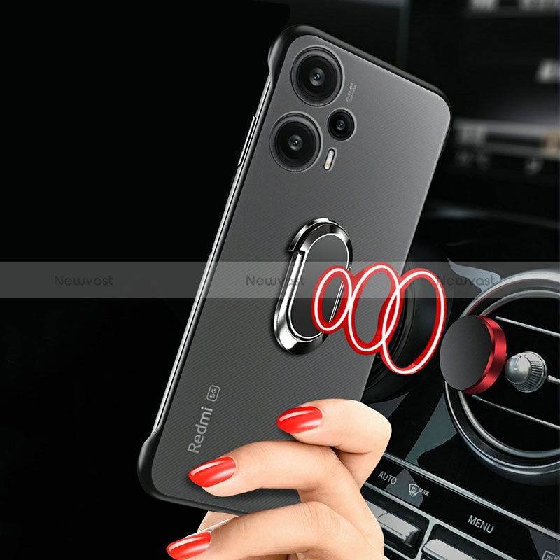 Transparent Crystal Frameless Hard Case Back Cover H01 for Xiaomi Poco F5 5G