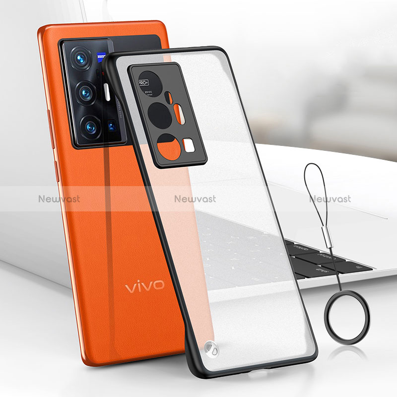 Transparent Crystal Frameless Hard Case Back Cover H02 for Vivo X70 Pro+ Plus 5G