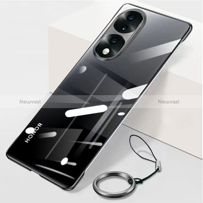 Transparent Crystal Frameless Hard Case Back Cover H04 for Huawei Honor 70 Pro 5G