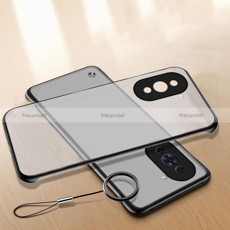 Transparent Crystal Frameless Hard Case Back Cover T01 for Huawei Nova 10 Black