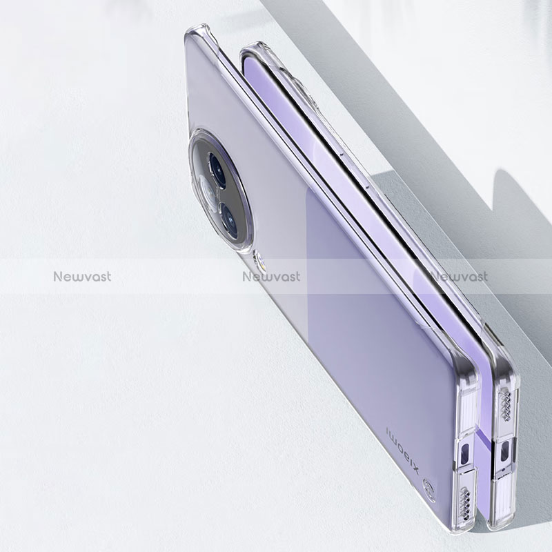 Transparent Crystal Frameless Hard Case Back Cover T02 for Xiaomi Civi 3 5G Clear