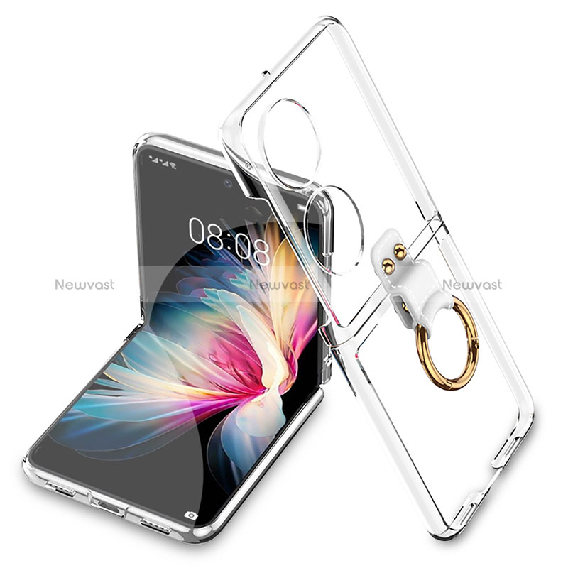 Transparent Crystal Hard Case Back Cover AC2 for Huawei P50 Pocket Clear