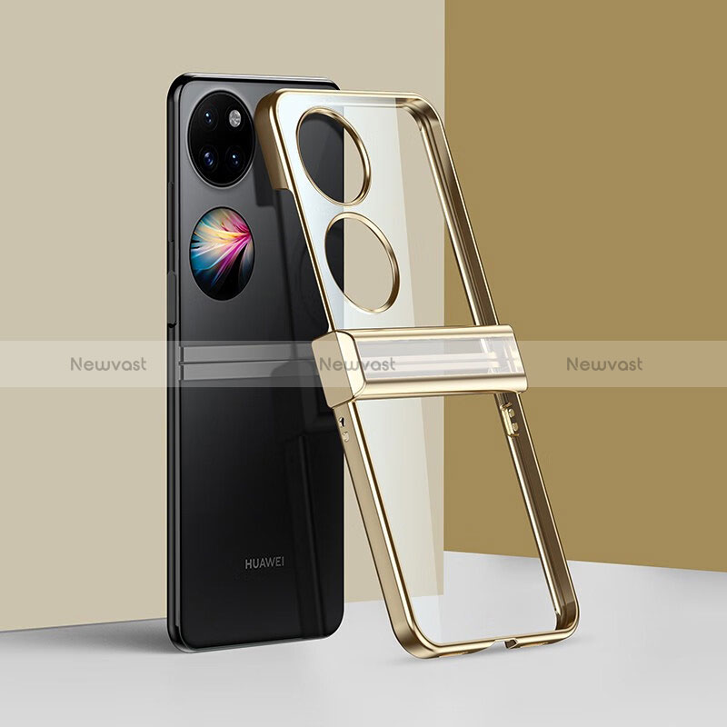 Transparent Crystal Hard Case Back Cover BH2 for Huawei P60 Pocket Gold