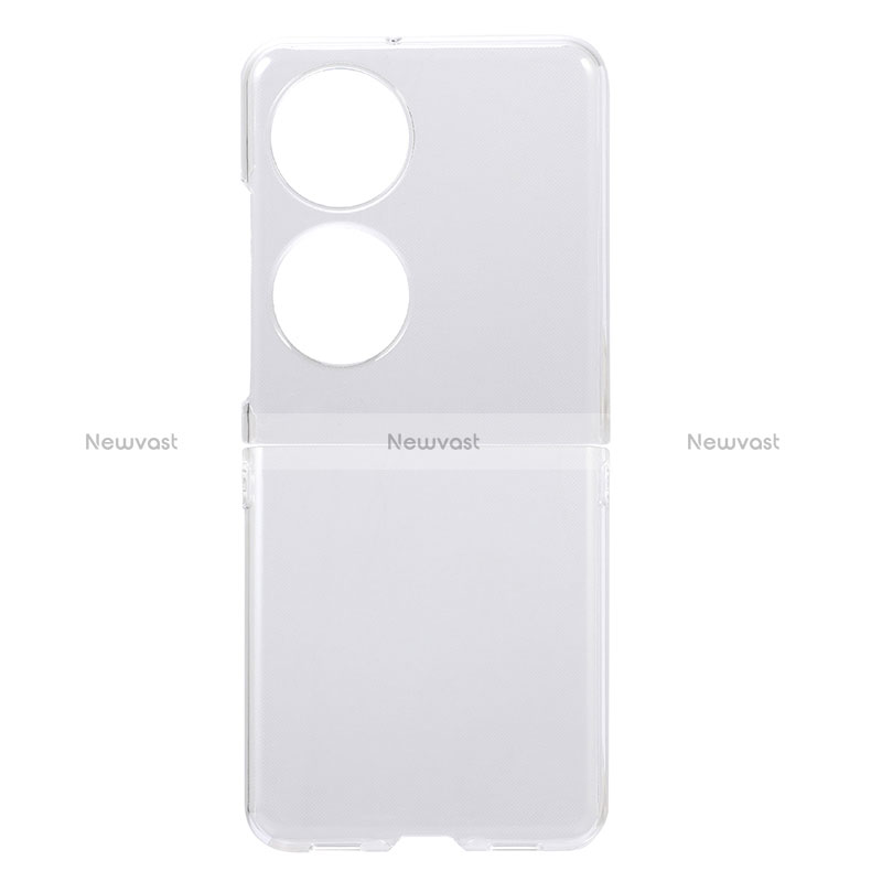 Transparent Crystal Hard Case Back Cover for Huawei P50 Pocket Clear