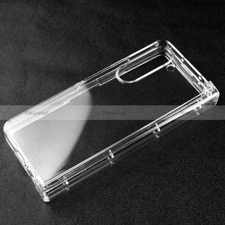 Transparent Crystal Hard Case Back Cover for Samsung Galaxy Z Fold5 5G Clear