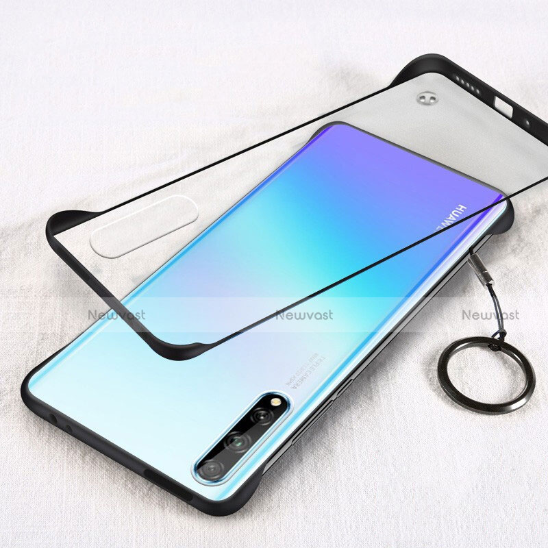 Transparent Crystal Hard Case Back Cover H01 for Huawei P smart S Black