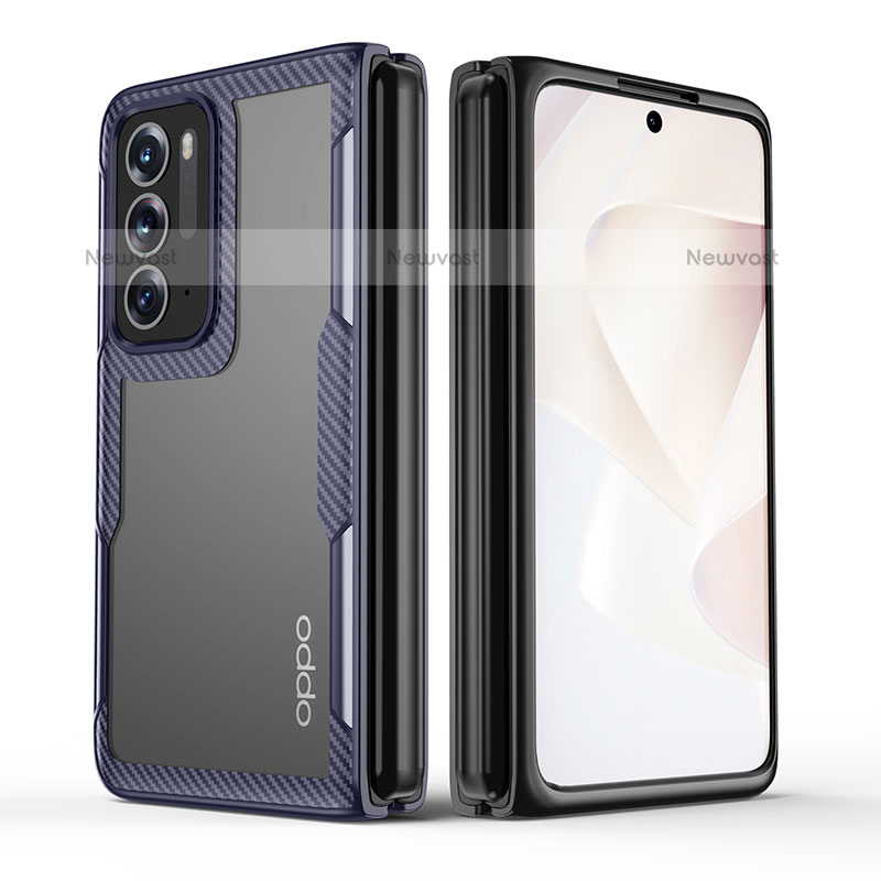 Transparent Crystal Hard Case Back Cover H01 for Oppo Find N 5G