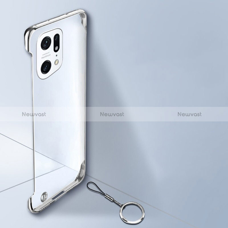 Transparent Crystal Hard Case Back Cover H01 for Oppo Find X5 5G