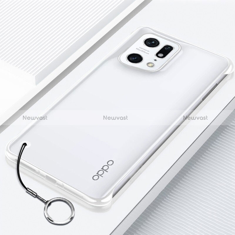 Transparent Crystal Hard Case Back Cover H01 for Oppo Find X5 5G