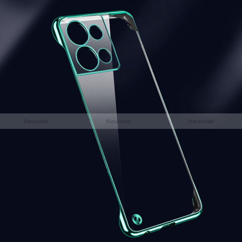 Transparent Crystal Hard Case Back Cover H01 for Oppo Reno8 5G