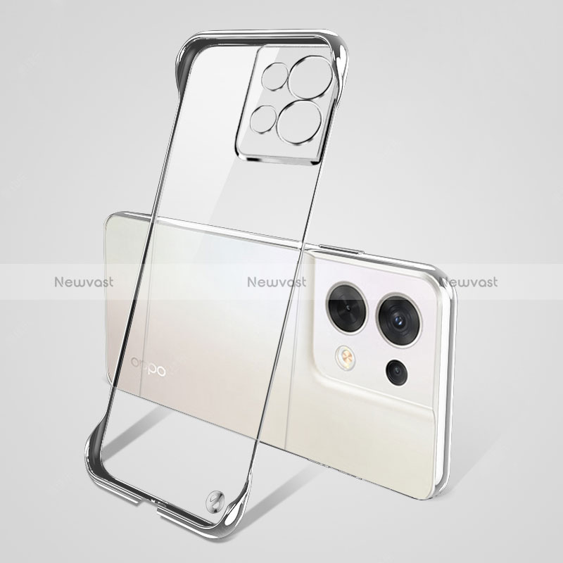 Transparent Crystal Hard Case Back Cover H01 for Oppo Reno8 5G