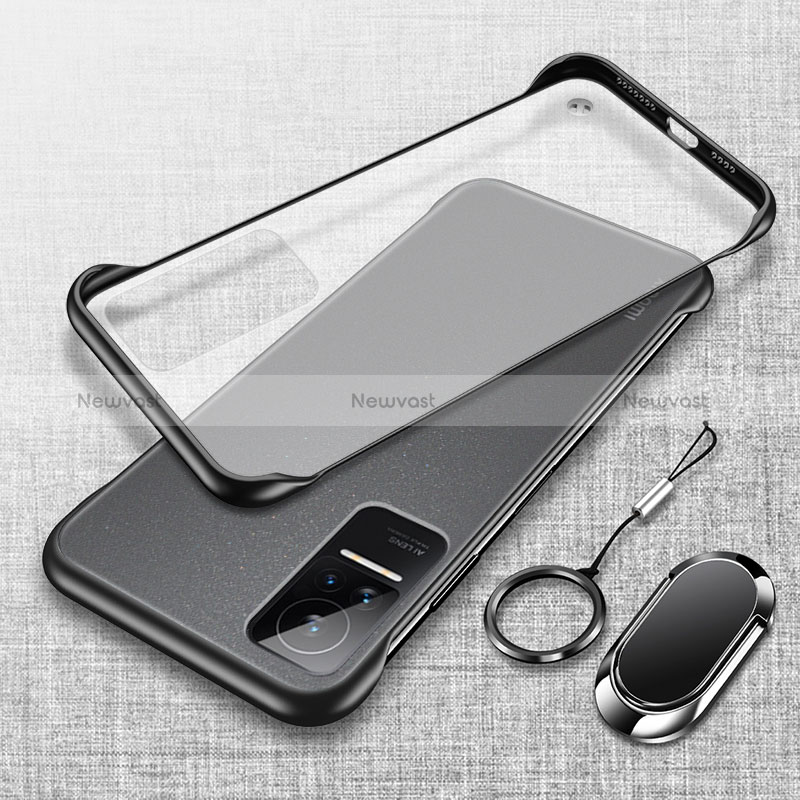 Transparent Crystal Hard Case Back Cover H01 for Xiaomi Civi 1S 5G Black