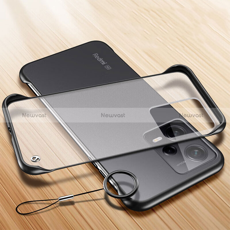 Transparent Crystal Hard Case Back Cover H01 for Xiaomi Redmi Note 12 5G