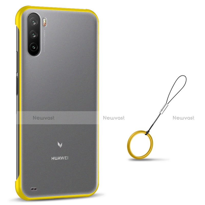 Transparent Crystal Hard Case Back Cover H02 for Huawei Mate 40 Lite 5G Yellow