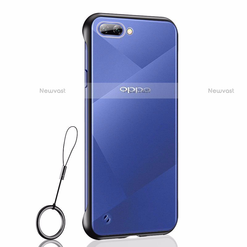 Transparent Crystal Hard Case Back Cover H02 for Oppo A5